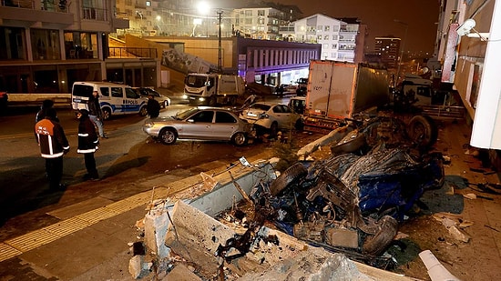 Ankara'da Freni Boşalan Tır 11 Aracı Hurdaya Çevirdi