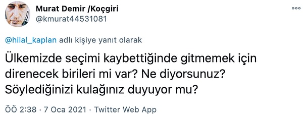 Bu tweetin ardından yorumlar da tabii ki gecikmedi.