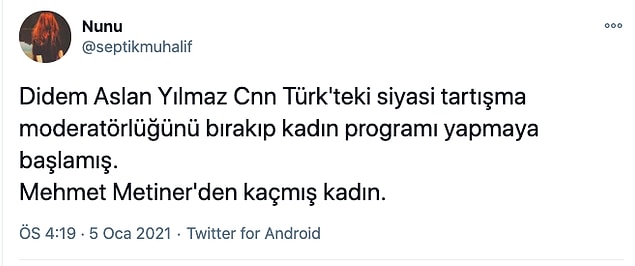 Tabii her akşam Mehmet Metiner'i televizyonda izlemek istiyorsanız siz bilirsiniz...