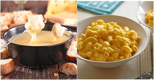 5. Peynir fondüden kalan ısıtılıp makarnayla buluşsun; Mac and Cheese