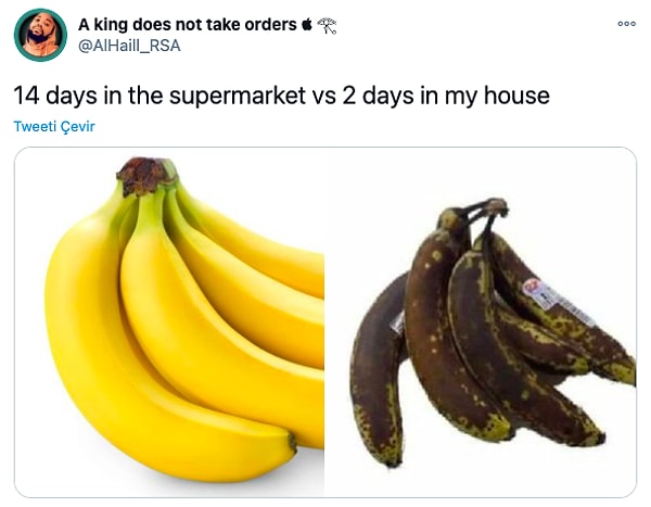 13. "Süpermarkette 14 gün vs evimde 2 gün"
