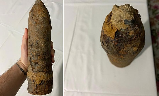 Toprağı Kazdı Patlamamış Havan Mermisi Buldu