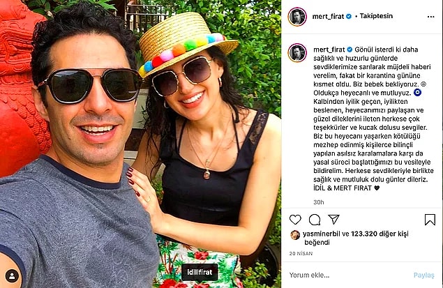 Ancak Mert Fırat ve İdil Fırat bir yolunu bulmuş. Gördüğümüz kadarıyla güzel ilerleyen bir evlilikleri var. Ünlü çift çok geçmeden sosyal medyadan bebek beklediklerini bile duyurmuşlardı.