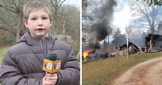 Не все герои носят плащи: 7-летний приемный сын помчался обратно в горящий дом, чтобы спасти свою младшую сестру