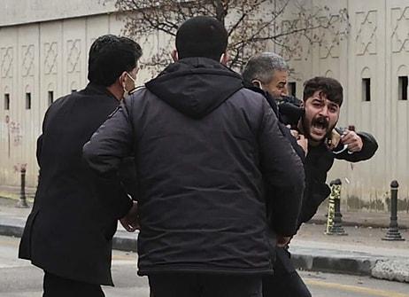 Tutuklanmıştı: Ümitcan Uygun'un Yakınları Adliyede Gazetecilere Saldırdı
