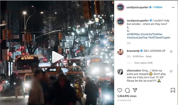 2. На выходных главные актрисы сериала Сара Джессика Паркер, Синтия Никсон и Кристин Дэвис опубликовали тизер-трейлер новой главы франшизы под названием And Just Like That. ("И вот именно так")