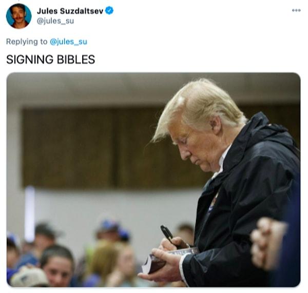 3. "İncil imzalamak."