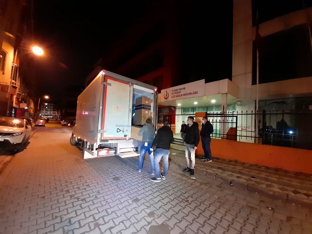 İstanbul'da Aşılar Hastanelere Böyle Dağıtıldı