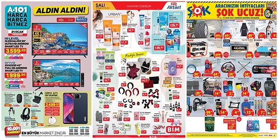 İndirim Günleri Başlıyor: A101, BİM ve ŞOK Aktüel Ürünler Listesinde Bu Hafta Neler Var?