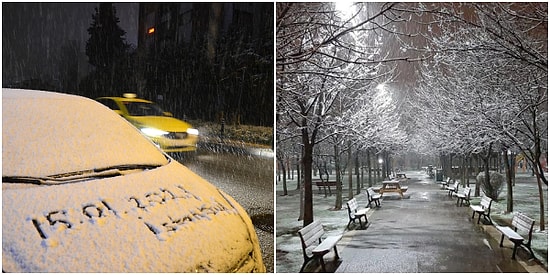 İstanbul'a Nihayet Kar Düştü! Yüksek Kesimler Beyaza Büründü
