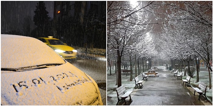 İstanbul'a Nihayet Kar Düştü! Yüksek Kesimler Beyaza Büründü