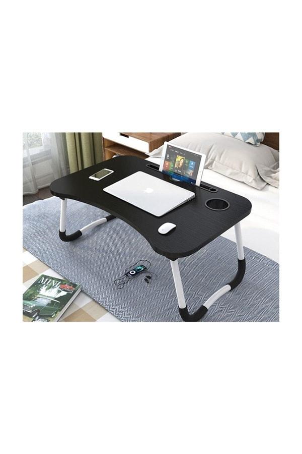 1. Portatif, katlanabilir yatak ve koltuk üstü kullanıma uygun laptop sehpası..