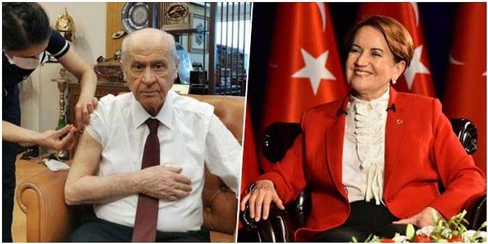 Bahçeli ve Akşener de Aşı Yaptıranlar Arasına Katıldı