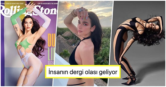 Ünlü Şarkıcı Dua Lipa Rolling Stone Dergisi İçin Verdiği İddialı Pozları ile Görenlerin Nefesini Kesti!