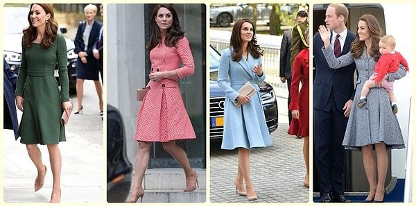 1. İngiltere Kraliyet ailesinin güzeller güzeli düşesi Kate Middleton'un giyim tarzını hepimiz az çok beğeniyoruz.