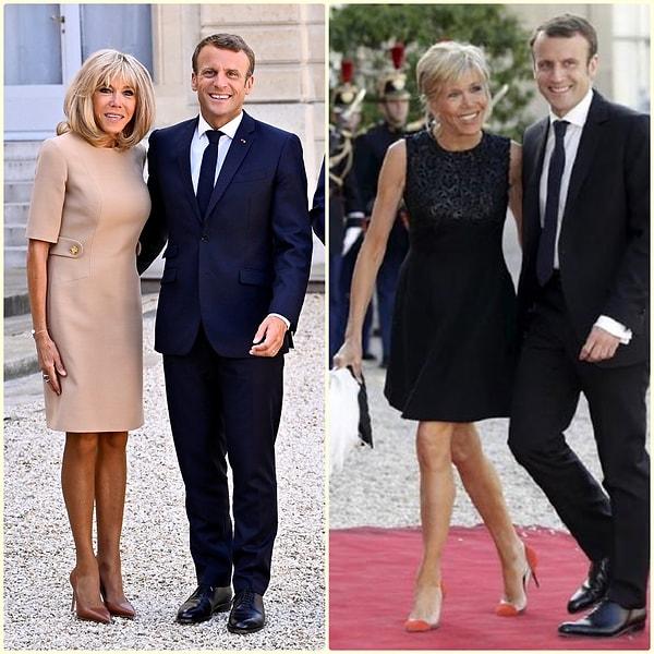 9. Fransa First Lady'si sade ve şık kıyafet tercihleriyle göz dolduruyor.