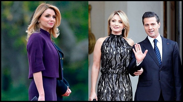 19. Güney Amerika'da sevilen Meksika first ladysi Angelica Rivire.