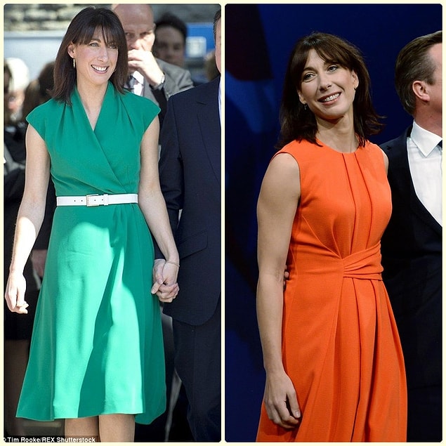 20. İngiltere eski first ladysi Samantha Cameron'ın klasik tarzı da çok seviliyor.