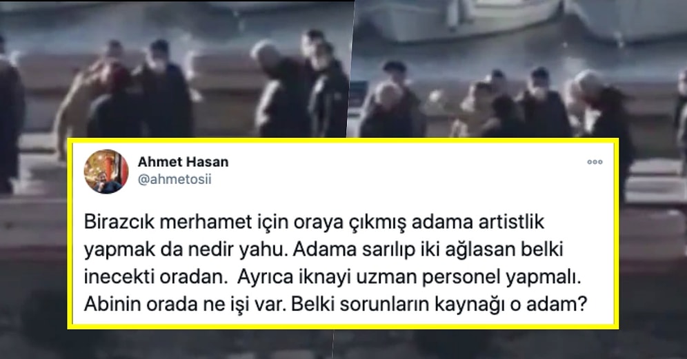 İntihar Girişiminde Bulunan Abdullah Kiriş'in Elindeki Su Şişesine Vuran Adam Sosyal Medyanın Gündeminde