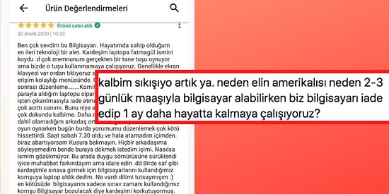 2.5 Yıl Para Biriktirip Aldığı Bilgisayarı İade Etmek Zorunda Kalan Gencin Yürekleri Dağlayan Yorumu