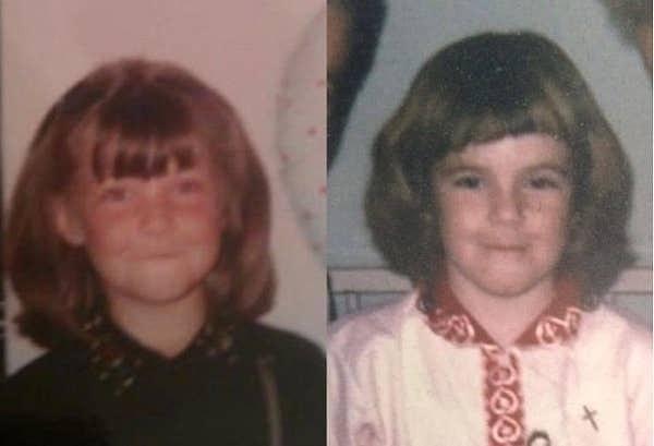 14. "Soldaki ben, sağdaki annem. Aynı yaştayız ve aynı korkunç saç kesimine sahibiz!"