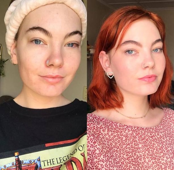 10. "Мой мейкап в стиле "Я сегодня без макияжа".