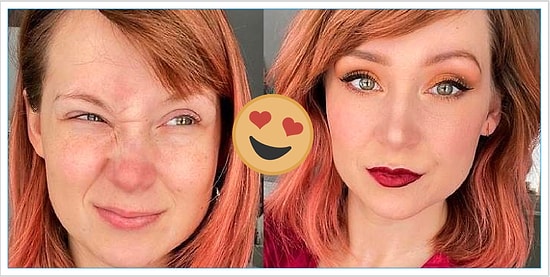 "Вуаля, и ты совсем другой человек!": 19 фотосравнений, кричащих в пользу легкого мейкапа