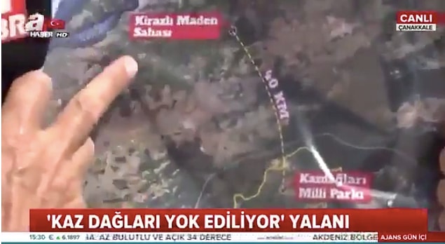 6. Ağaçlar Kaz Dağları'nda değil Balaban Tepesi'nde kesiliyor haberi.