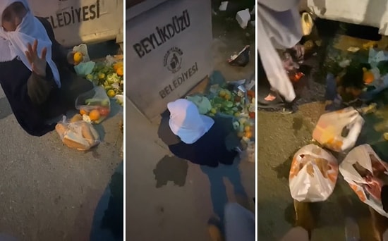 Çöpten Sağlam Kalan Gıdaları Ayıklayan Yaşlı Kadına Alışveriş Yaparak Sevindiren Güzel İnsan