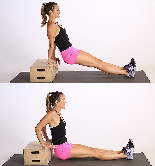 8. Tricep dips
