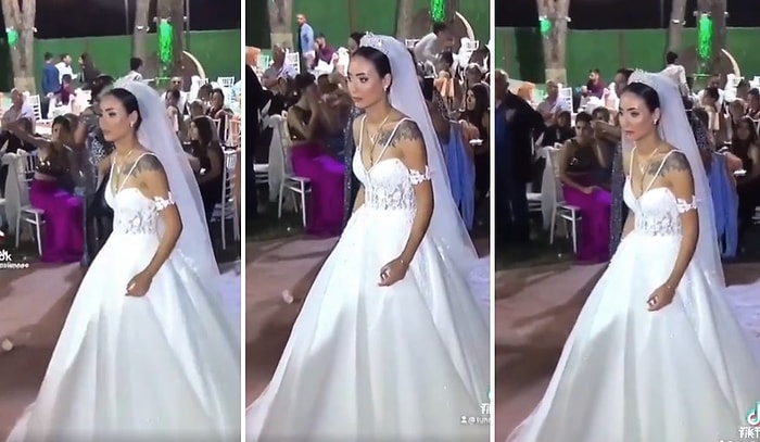 Kendi Düğününde Göbek Atarken Şarkı Değişince Bir Anda 'Anısı Olan Şarkıya Denk Gelmiş' Gibi Durgunlaşan Gelin