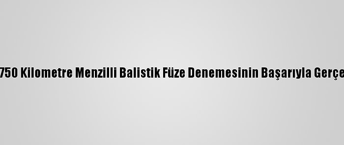 Pakistan Ordusu, 2 Bin 750 Kilometre Menzilli Balistik Füze Denemesinin Başarıyla Gerçekleştirildiğini Açıkladı