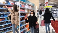 Marketteki İnsanların Sepetlerine Gizlice Prezervatif ve Kayganlaştırıcı Koyan Kızlar