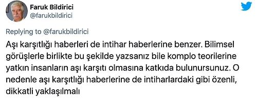 Bildirici'den Hürriyet'in Dilipak Haberine Eleştiri: 'Aşı Karşıtlığı Haberleri İntihar Haberlerine Benzer'