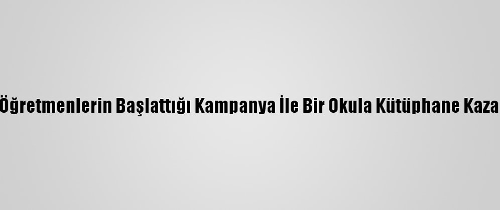 Siirt'te Öğretmenlerin Başlattığı Kampanya İle Bir Okula Kütüphane Kazandırıldı
