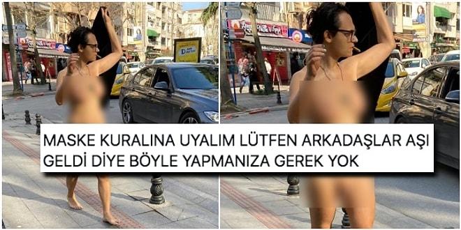 Kadıköy Sokaklarında Anadan Doğma Çıplak Bir Şekilde Dolaşan Esrarengiz Kişi Kafaları Yaktı