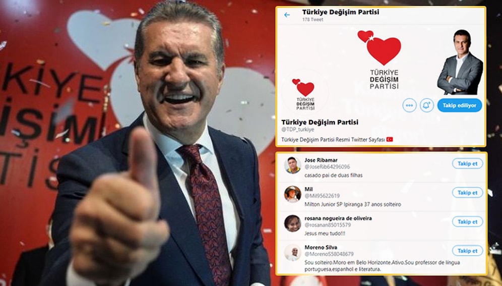 Takipçilerin Yarısı Brezilya'dan: Sarıgül'ün Partisinin Twitter Hesabı Çalıntı mı?