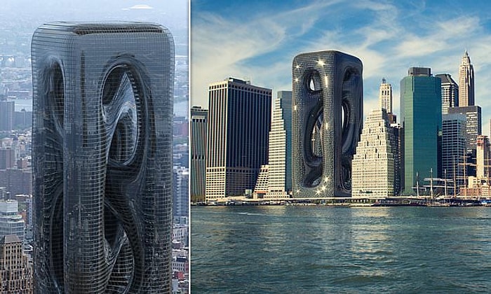Турецкие архитекторы создали необычный дизайн небоскреба в Нью-Йорке высотой 209 метров стиле космической эры