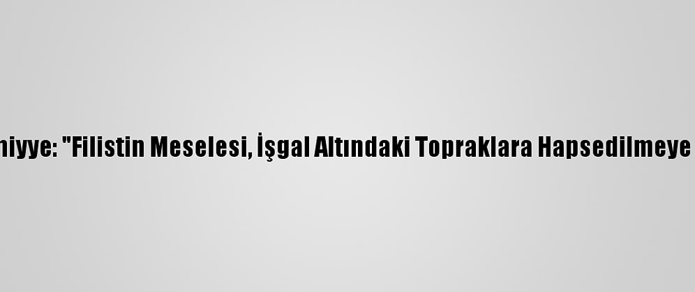 Hamas Lideri Heniyye: "Filistin Meselesi, İşgal Altındaki Topraklara Hapsedilmeye Çalışılmaktadır"