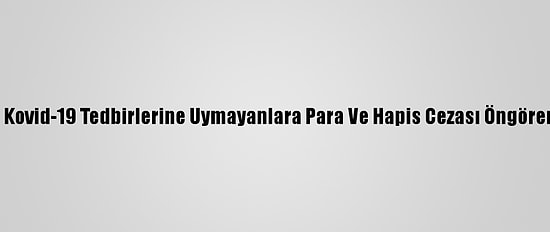 Japonya'da Kabine Kovid-19 Tedbirlerine Uymayanlara Para Ve Hapis Cezası Öngören Tasarıyı Onayladı