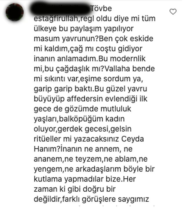 Bunu söyleyen bir de kadın...