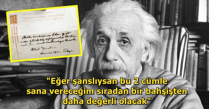 Einstein'ın Kendisine Dosya Getiren Komiye Verdiği Bir Cümlelik Notun 1.5 Milyon Dolara Satılış Hikayesi