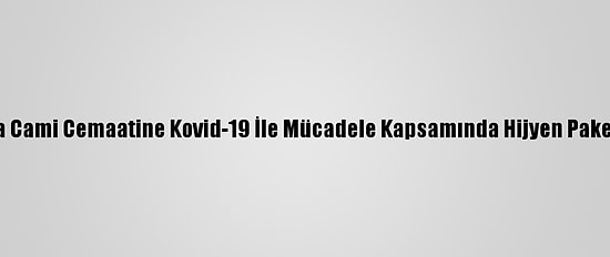 Almanya'da Cami Cemaatine Kovid-19 İle Mücadele Kapsamında Hijyen Paketi Dağıtıldı