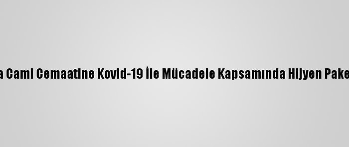 Almanya'da Cami Cemaatine Kovid-19 İle Mücadele Kapsamında Hijyen Paketi Dağıtıldı