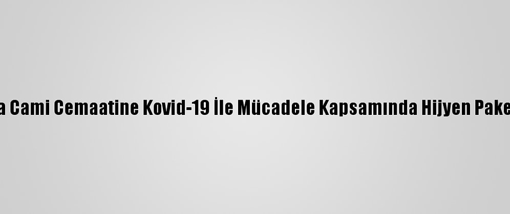 Almanya'da Cami Cemaatine Kovid-19 İle Mücadele Kapsamında Hijyen Paketi Dağıtıldı