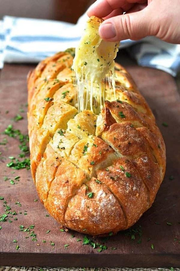 12. Peynirli Yelpaze Ekmek