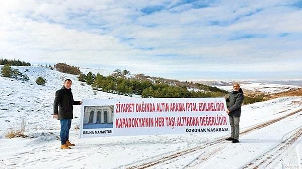 Altın madenine Özkonak Belediye Başkanı Abdulkadir Macit de karşı çıktı.