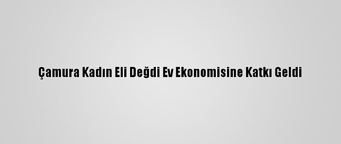 Çamura Kadın Eli Değdi Ev Ekonomisine Katkı Geldi