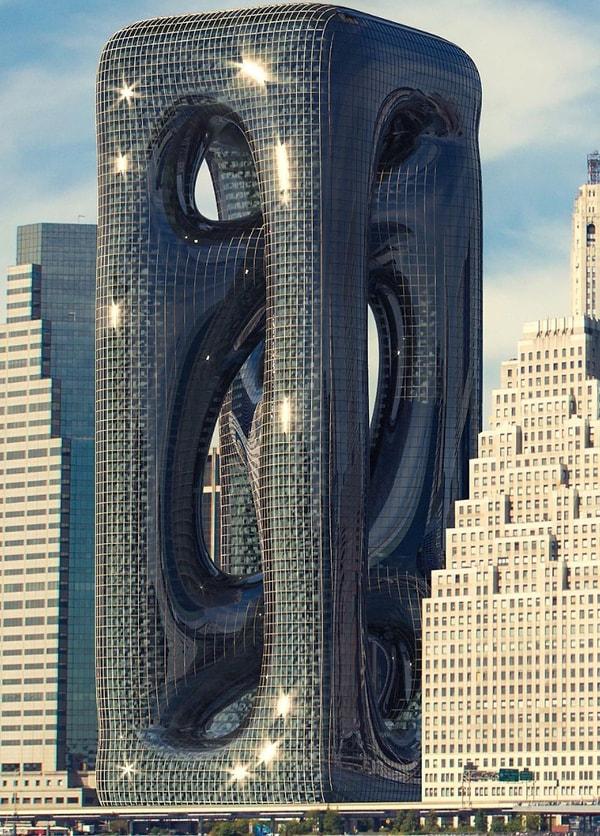 Hayri Atak Mimari Tasarım Stüdyosu'nun bir eseri olan bu bina ise alışılagelmedik yapısıyla aslında Manhattan için tasarlanmış.