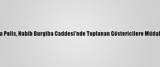 Tunus'ta Polis, Habib Burgiba Caddesi'nde Toplanan Göstericilere Müdahale Etti